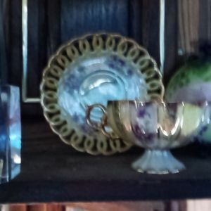 Hand crafted tea cups and saucers